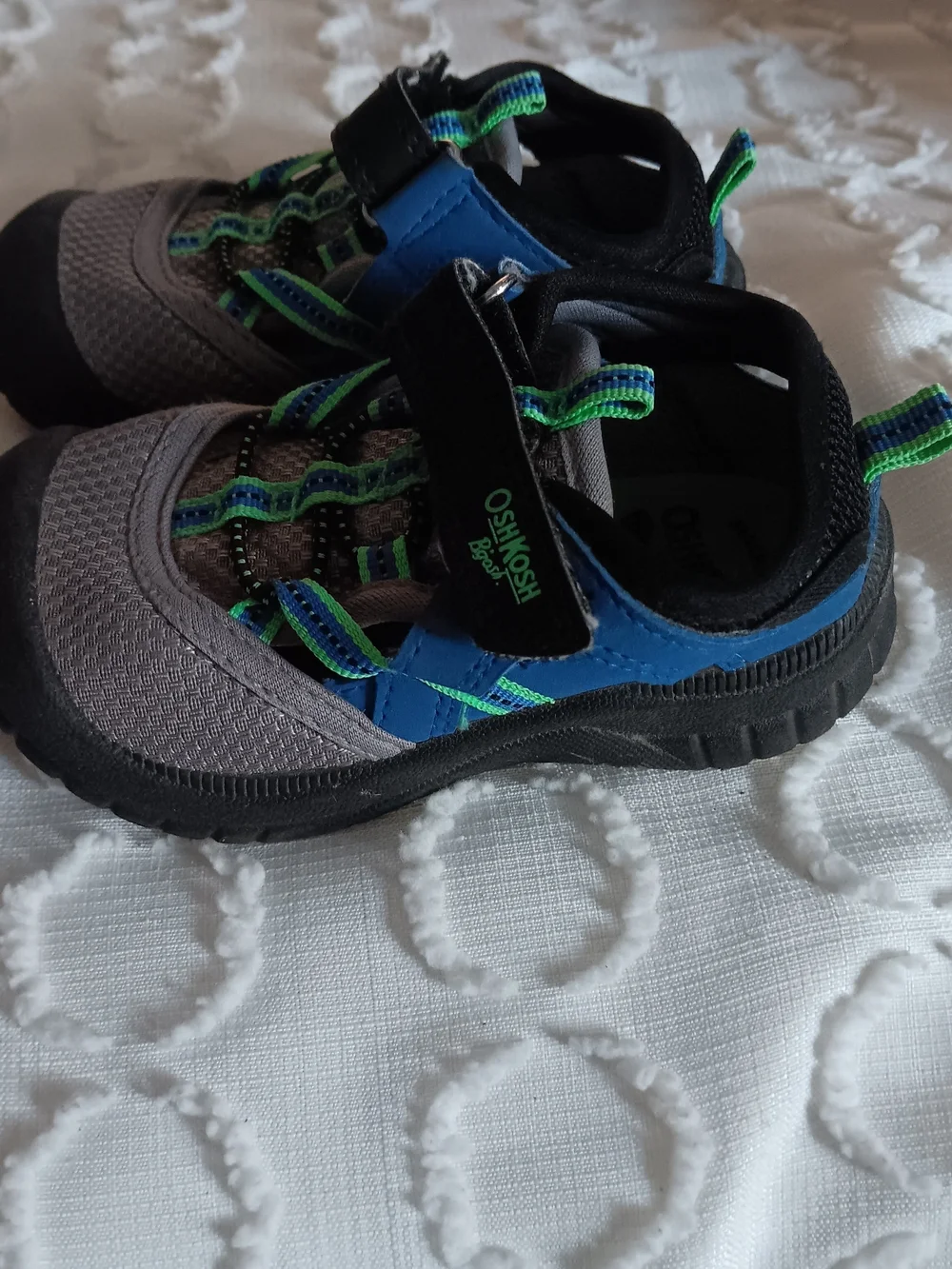OshKosh B'gosh Gray, Blue & Green Toddler Athletic Sneakers